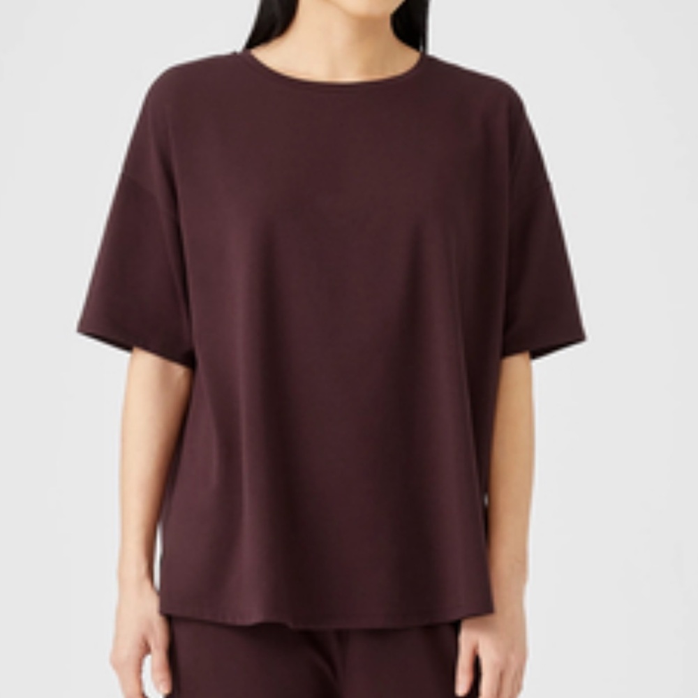 EILEEN FISHER Traceable Organic Cotton Jersey Top